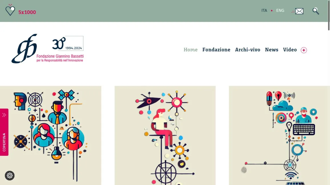 screenshot sito fondazionebassetti.org
